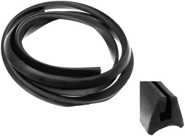 Guarnizione bauletto anteriore - Profilo in gomma nera - Piaggio Vespa 125 150 200 PX PE Arcobaleno MY - CI0344