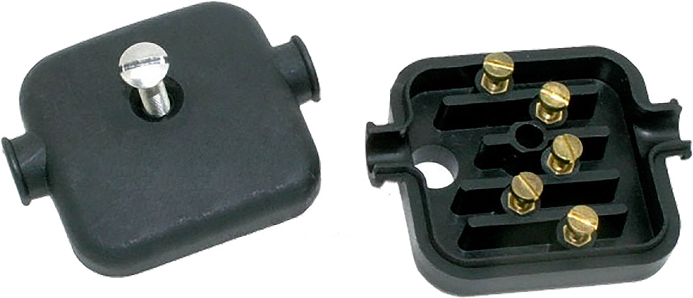 Scatola fili - Presa Bassa Tensione con vite di fissaggio - Piaggio 125 150 200 Vespa GT GTR Sprint Rally - CI0645