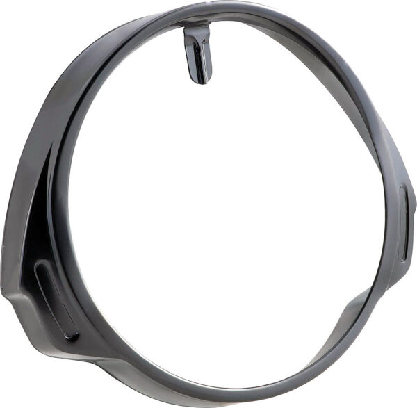 Ghiera fanale anteriore in acciaio - Cornice faro - Colore Nero - Rotondo - Piaggio 125 150 200 Vespa PX Prima serie - CI0800