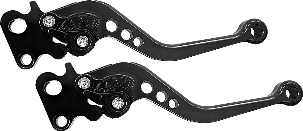 Coppia leve NERE - Regolabili SPORT Freno e Frizione - MODELLI FRENO A TAMBURO - Piaggio 50 125 150 200 Vespa Special L N R Primavera ET3 PX Arcobaleno GT GTR TS - CI0821