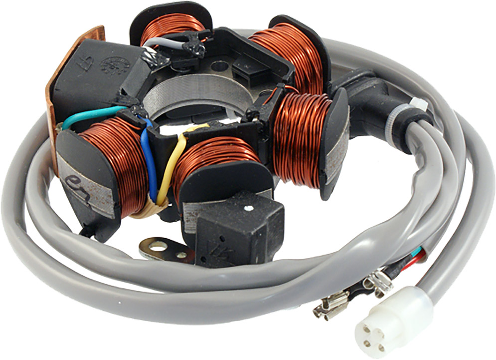 Statore 12V a 6 poli - Bobina accensione elettrica COMPLETA - Piaggio e Gilera 50 - CI1273