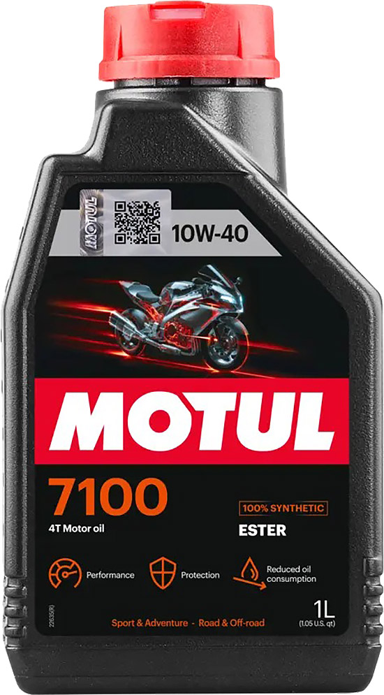 Olio motore Motul 7100 10w-40 - 100% SINTETICO - Bottiglia da 1 Litro - UNIVERSALE per modelli 4T - CI1710